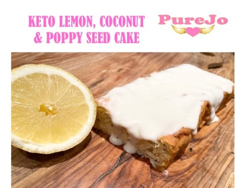 KETO LEMON, COCONUT & POPPY SEED CAKE